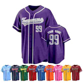 Custom Baseball Jersey Shirt with Team Logo and Number for College Teams