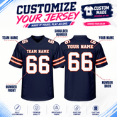 Custom Football Game Jersey with Name Number and Logo Stitched Printed Name Number