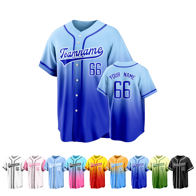 Custom Baseball Team Jersey with Personalized Team Logo for Cheer Teams