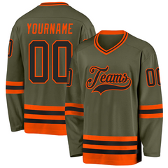 Sporty Personalized Hockey Team Jersey with Custom Patch Logo with Personalized Player Details for Teams Families and Fans