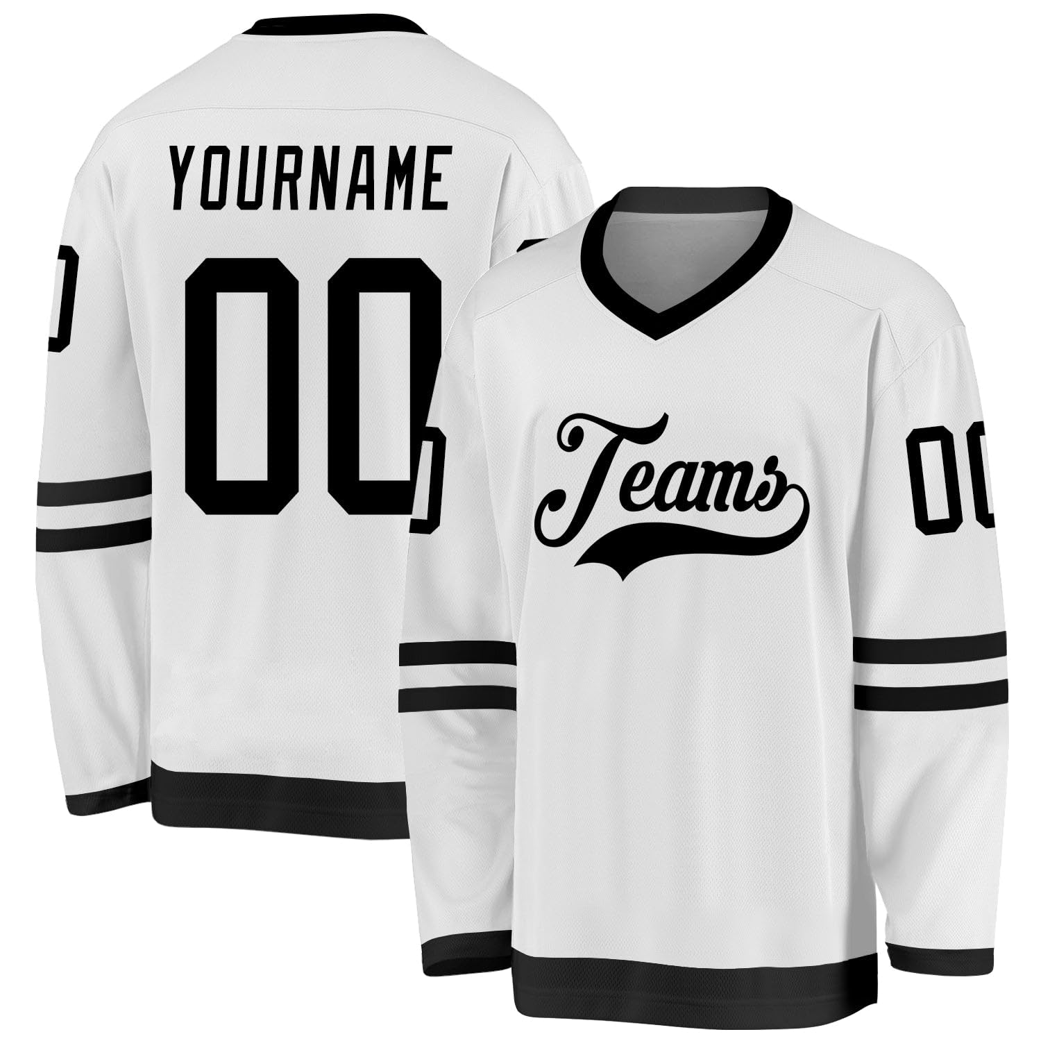 Personalized Hockey Team Jersey with Custom Lettering with Stitched Printed with Stitched Printed Name Number Team Logo for Men Women Youth Kids