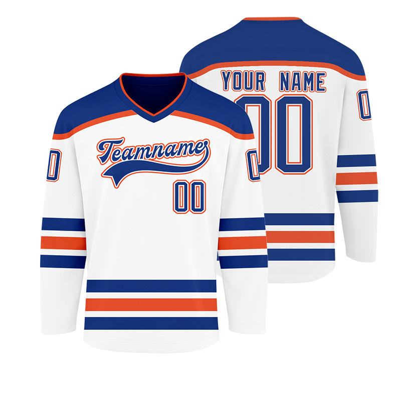 Custom Hockey Game Jersey Stitched Printed Name Number for Family Groups with Stitched Printed Name Number Logo for Team Uniforms
