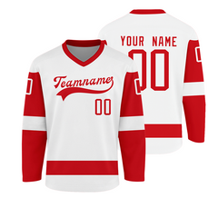Stitched Printed Personalization Custom Hockey Game Jersey with Stitched Printed Name Number Team Logo for Men Women Youth Kids