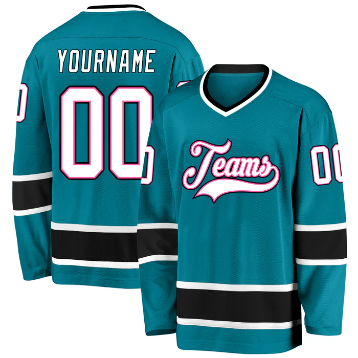 Personalized Hockey Team Jersey Stitched Printed Custom Design for Family Groups for Teams Players Fans Men Women Youth Kids