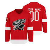 Stitched Printed Name Number Custom Hockey Team Uniform with Team Name and Player Number for Teams Players Fans Men Women Youth Kids