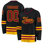 Stitched Printed Name Number Personalized Hockey Jersey for Sports Fan Gift with Stitched Printed Name Number Team Logo for Men Women Youth Kids
