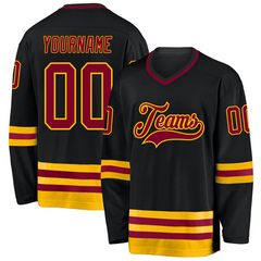 Stitched Printed Name Number Personalized Hockey Jersey for Sports Fan Gift with Stitched Printed Name Number Team Logo for Men Women Youth Kids
