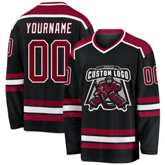 Stitched Printed Name Number Logo Custom Hockey Team Jersey with Your Name and Number for Teams Players Fans Men Women Youth Kids