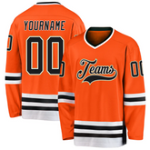 Fan Style Custom Hockey Practice Jersey Stitched Printed Personalization with Stitched Printed Name Number Team Logo for Men Women Youth Kids