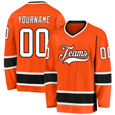 Custom Ice Hockey Jersey with Shoulder Patch Stitched Printed Hockey Design with Stitched Printed Name Number Team Logo for Men Women Youth Kids