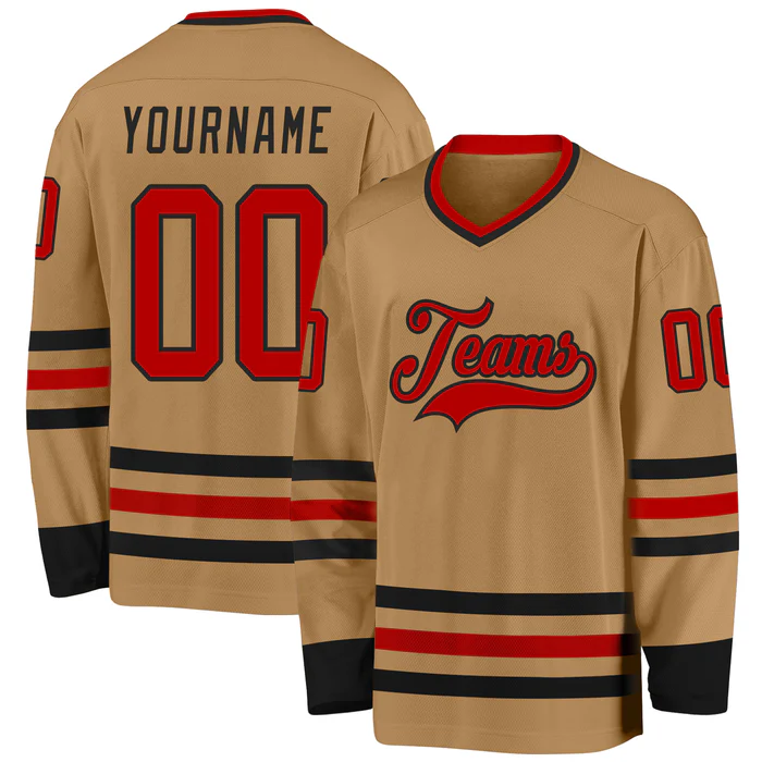 Custom Ice Hockey Team Jersey with Sleeve Number for Men Women Youth Kids with Personalized Team Name Logo Number for Adults and Kids