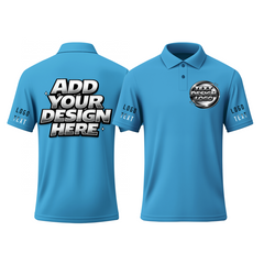 Personalized Printed Polo Uniform with Printed Logo Design Printed Design for Men Women Youth