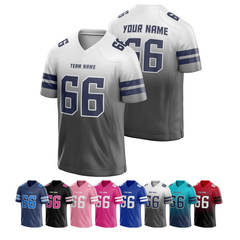 Personalized Team Football Jersey with Custom Patch Logo for Little League Teams
