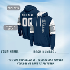 Printed Personalized Printed Pullover Hoodie with Back Print Design for Adults and Youth