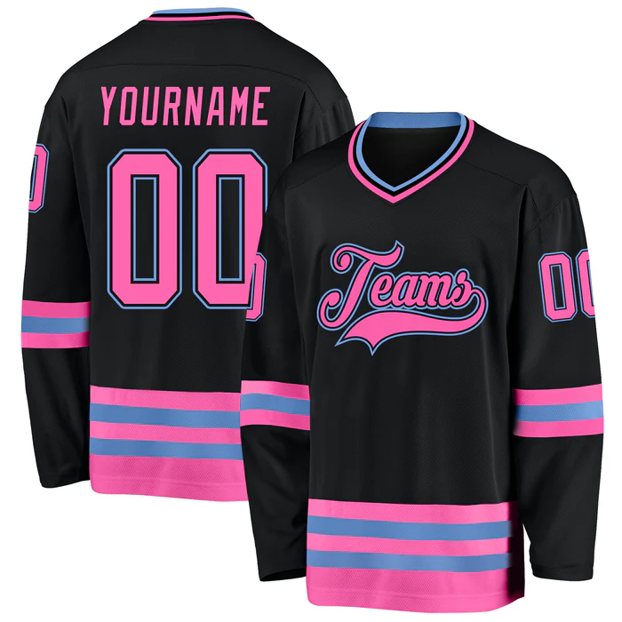 Personalized Hockey Team Jersey Stitched Printed Custom Design with Stitched Printed Name Number Logo for Team Uniforms