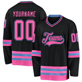 Personalized Hockey Team Jersey Stitched Printed Custom Design with Stitched Printed Name Number Logo for Team Uniforms
