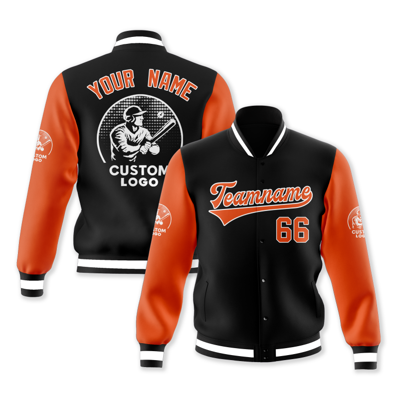 Custom Team Jacket with Personalized Name and Logo Printed and Embroidered for Company Employees