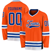 Custom Hockey Fan Jersey with Front Team Name and Back Number Team Uniform with Stitched Printed Name Number Logo for Team Uniforms