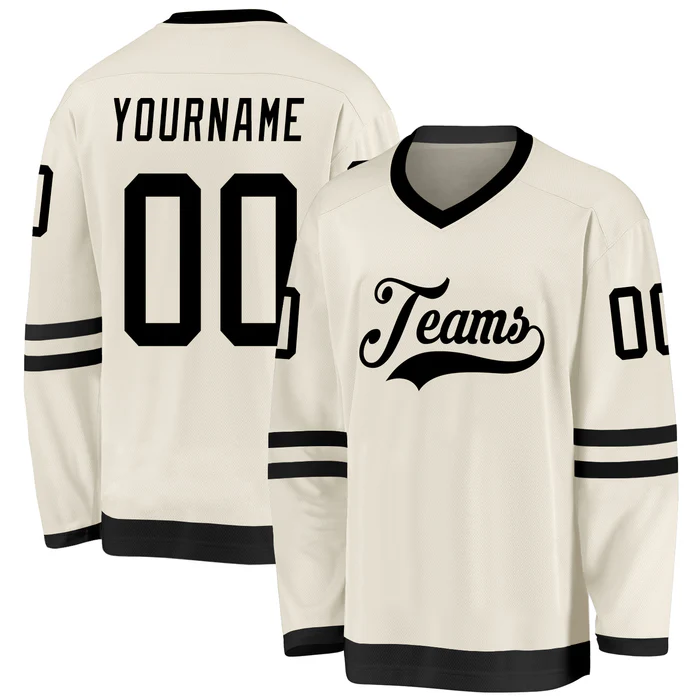 Custom Hockey Game Jersey Retro for Hockey Dads with Stitched Printed Team Logo Name Number for Hockey Clubs