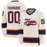 Personalized Ice Hockey Jersey Retro Stitched Printed Name Number Logo with Stitched Printed Name Number Team Logo for Men Women Youth Kids