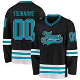Personalized Hockey Jersey Stitched Printed Custom Design with Stitched Printed Name Number Team Logo for Men Women Youth Kids