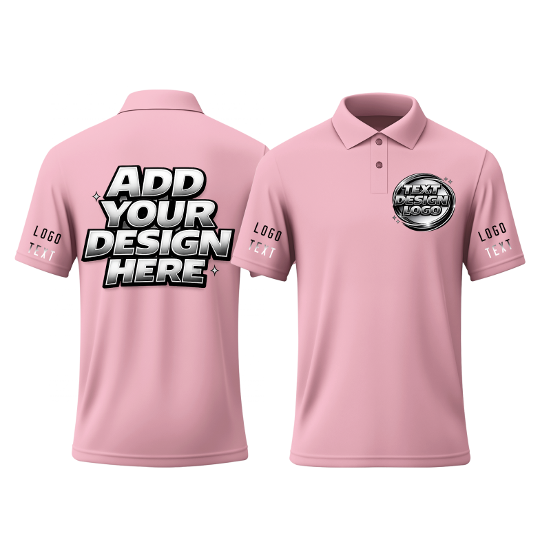 Printed Custom Event Printed Polo Shirt with Custom Names and Logos for Hotel Staff