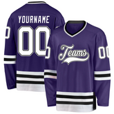 Custom Ice Hockey Team Jersey Stitched Printed Name Number Logo for Hockey Birthday for Teams Players Fans Men Women Youth Kids