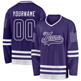 Custom Hockey Team Uniform Family Matching Stitched Printed with Stitched Printed Name Number Team Logo for Men Women Youth Kids