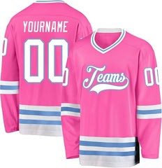 Custom Hockey Fan Shirt Stitched Printed Team Logo for Ice Hockey Uniform with Stitched Printed Name Number Team Logo for Men Women Youth Kids