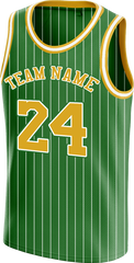 Custom Sleeveless Basketball Jersey Embroidered and Printed with Custom Front and Back for Weekend Tournament