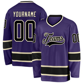 Custom Team Style Custom Hockey Fan Shirt with Team Name and Player Number with Stitched Printed Name Number Logo for Team Uniforms
