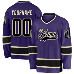 Custom Team Style Custom Hockey Fan Shirt with Team Name and Player Number with Stitched Printed Name Number Logo for Team Uniforms