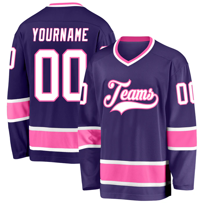 Custom Ice Hockey Jersey with Team Logo and Number Stitched Printed Name Number for Teams Players Fans Men Women Youth Kids