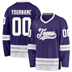 Custom Hockey Jersey with Personalized Name Number for Fan Groups with Custom Chest Logo Back Name Number and Sleeve Patch