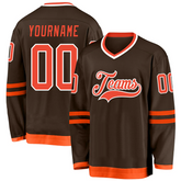 Custom Ice Hockey Team Jersey Stitched Printed for Hockey Players with Stitched Printed Name Number Team Logo for Men Women Youth Kids