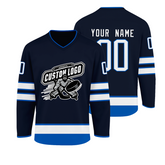 Personalized Hockey Team Jersey with Custom Team Logo Hockey Gift with Personalized Player Details for Teams Families and Fans