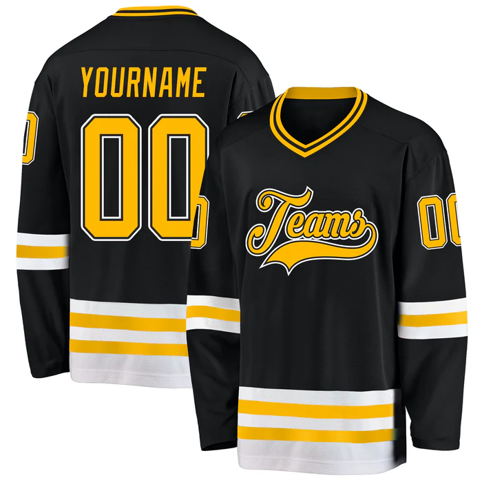 Custom Hockey Team Jersey for Season Opener with Custom Names Numbers Logos for Rink Events and Team Photos