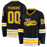 Custom Hockey Team Jersey for Season Opener with Custom Names Numbers Logos for Rink Events and Team Photos