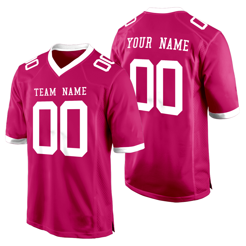 Custom Football Shirt with Front Team Name and Back Number Stitched Printed Team Logo