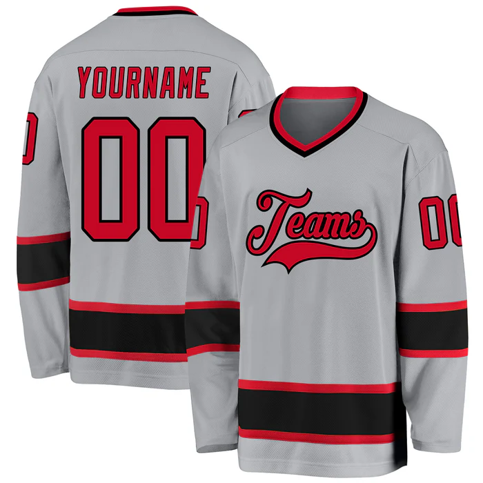 Personalized Ice Hockey Jersey with Sleeve Number with Stitched Printed Custom Design for Teams Players Fans Men Women Youth Kids