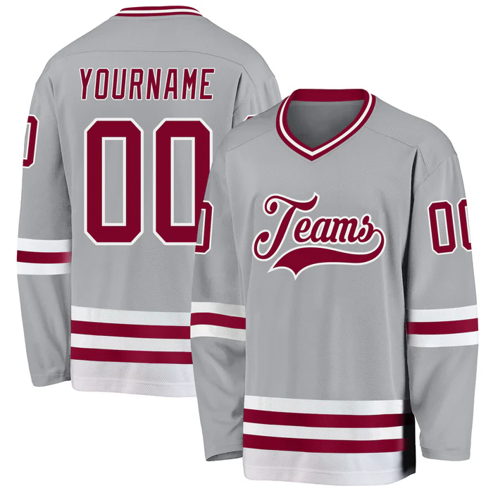 Game Day Personalized Hockey Team Jersey Stitched Printed with Stitched Printed Name Number Team Logo for Men Women Youth Kids