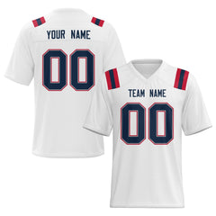 Sequin Personalized Team Football Jersey Stitched Printed