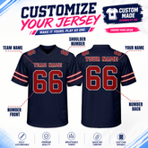 Stitched Printed Team Logo Custom Football Shirt with Back Name and Number