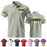 Custom Team Printed Polo Shirt with Brand Logo for Casual Friday