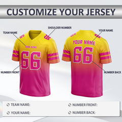 Custom Football Fan Jersey Shoulder Number for Football Dads