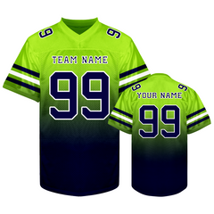 Custom Football Jersey with Sleeve Number Stitched Printed Custom Design