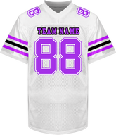 Stitched Printed Name Number Custom Football Fan Shirt with Personalized Name Number