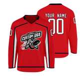 Personalized Ice Hockey Jersey Lightweight Stitched Printed Team Logo with Stitched Printed Name Number Team Logo for Men Women Youth Kids