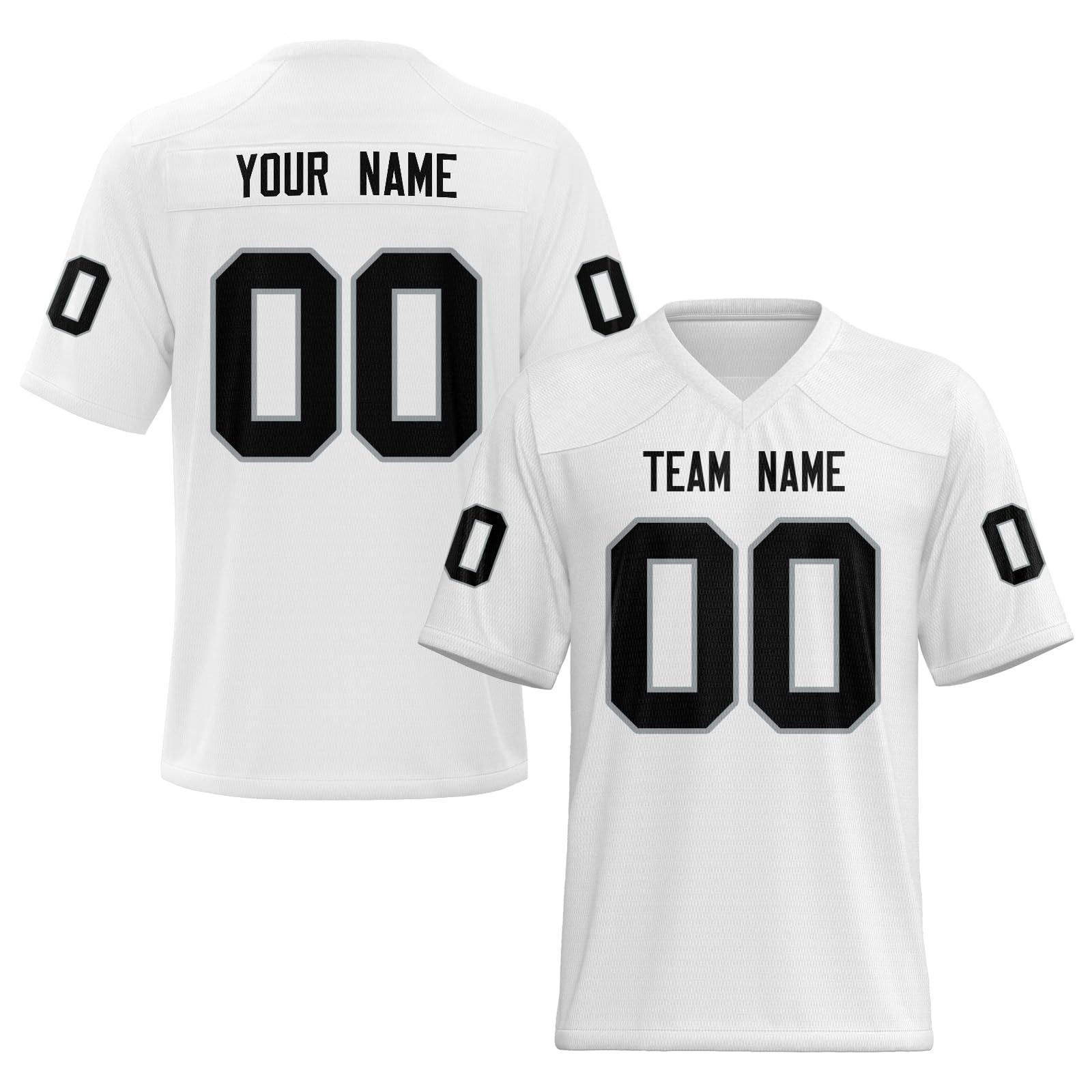 Personalized Football Jersey with Team Name and Logo with Stitched Printed Team Logo