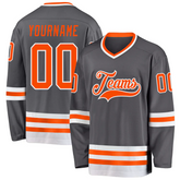 Custom Hockey Fan Shirt with Player Name and Number with Player Name Number Team Logo for Game Day and Gifts